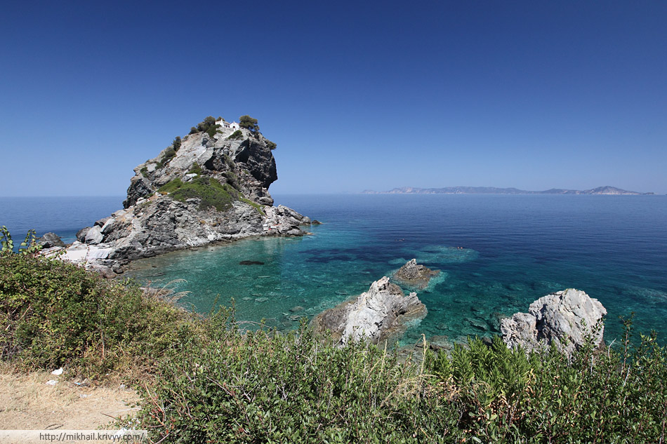 Монастырь Agios Ioannis Prodromos. Остров Скопелос (Skopelos)