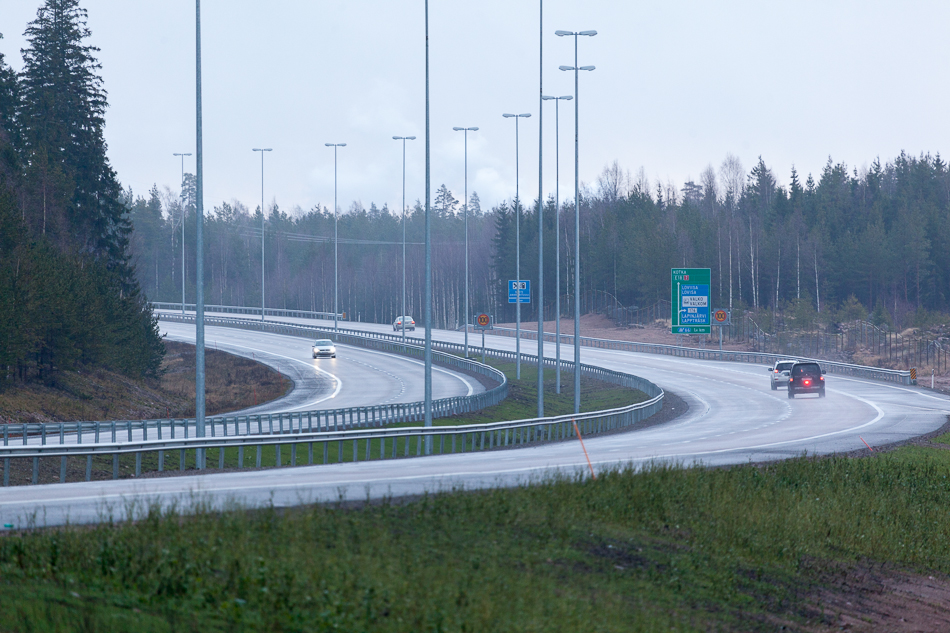 Первый открытый участок. Koskenkylä - Loviisa.