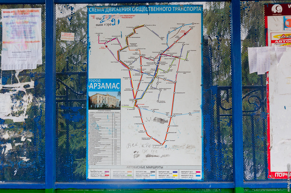 Карта онлайн автобусов арзамас