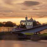 Новгородский кремль, закат